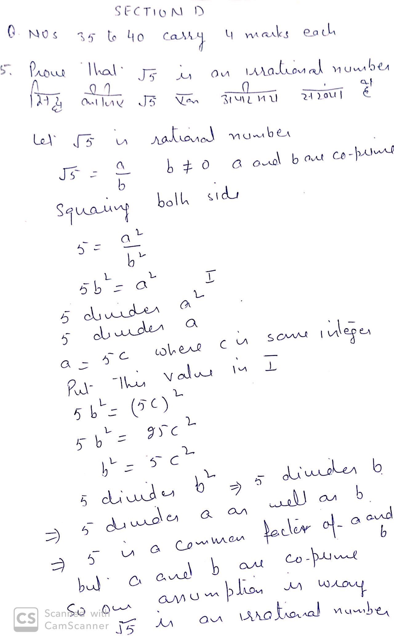 cbse previous year question papers class 10 maths with solutions